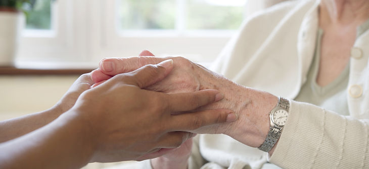 Hands during a supportive treatment consultation